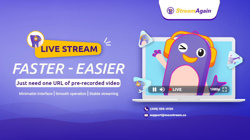 StreamAgain - Livestream faster and easier